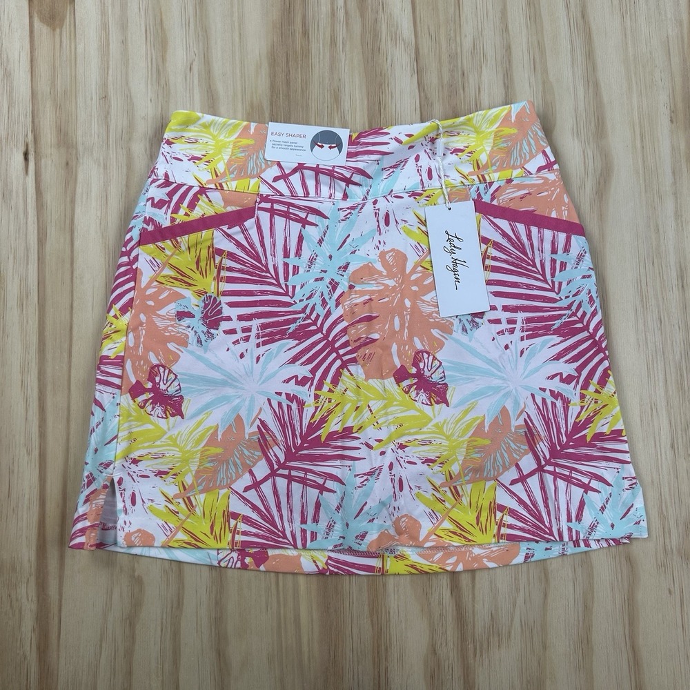 Lady Hagen Women's Floral Skort NEW Medium $60 Retail Tropical Palm Golf Med